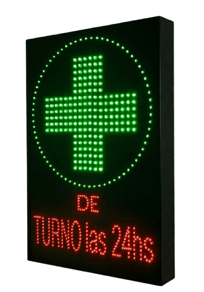 Cartel LED de turno